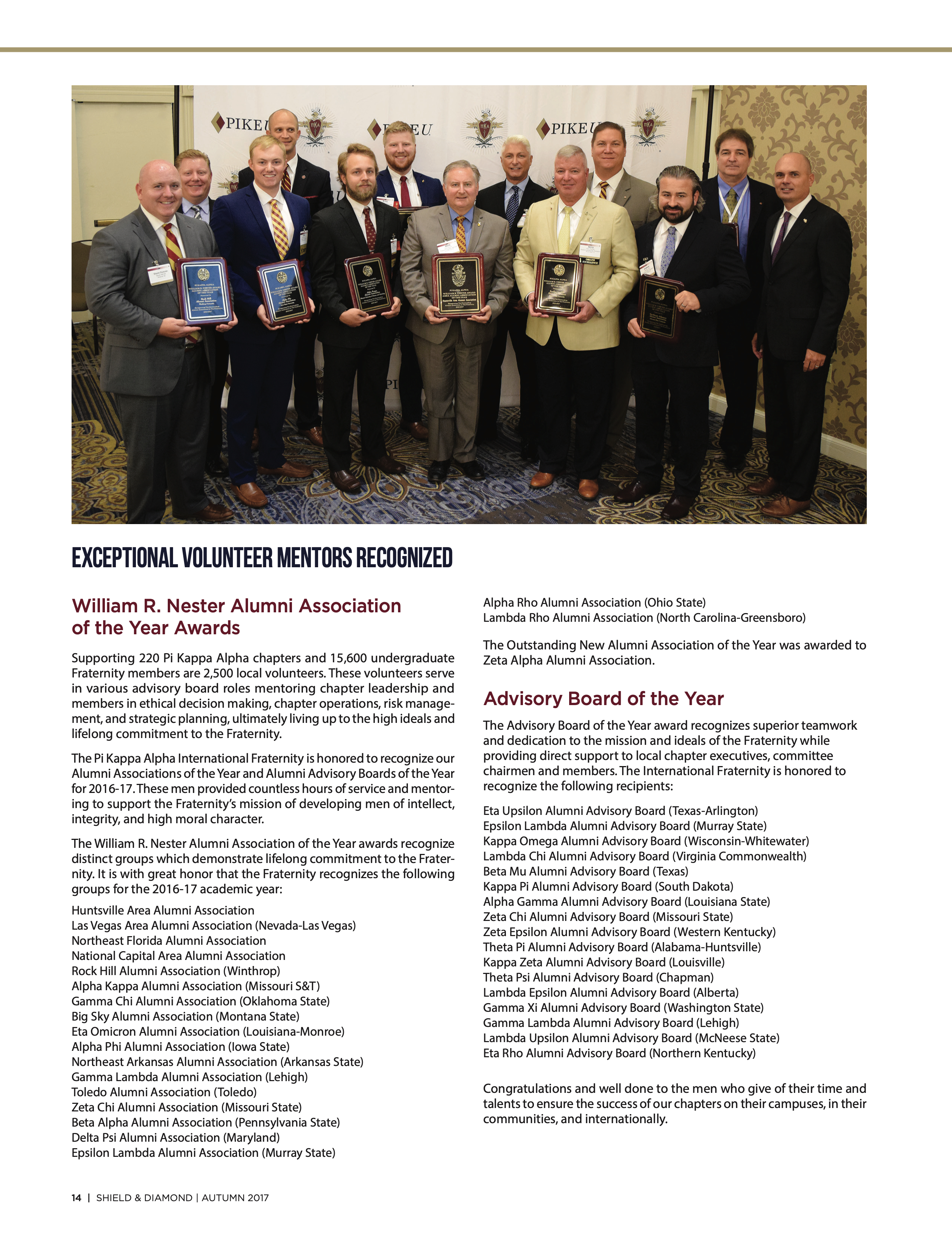 Exceptional Volunteer Mentors Recognized